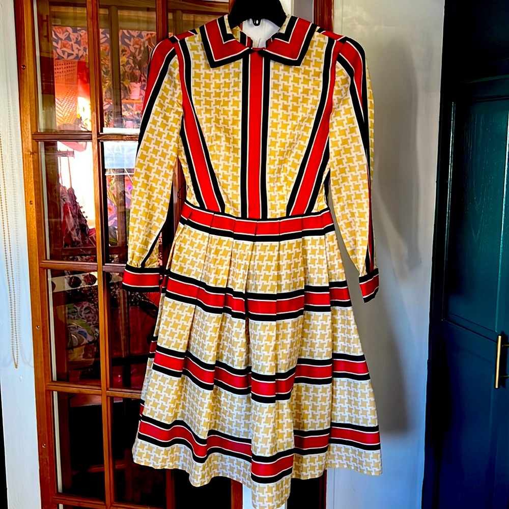 Retro below knee dress